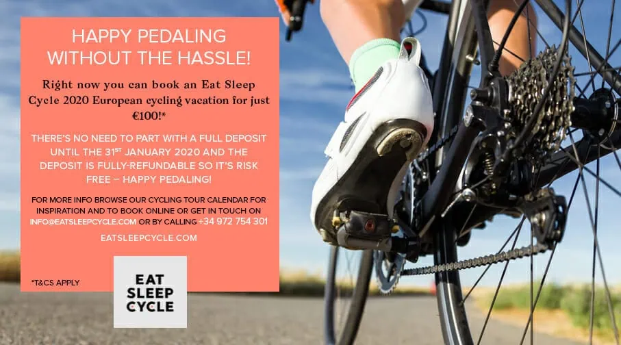 Book Cycling Vacation 2020 - Eat Sleep Cycle - Spain