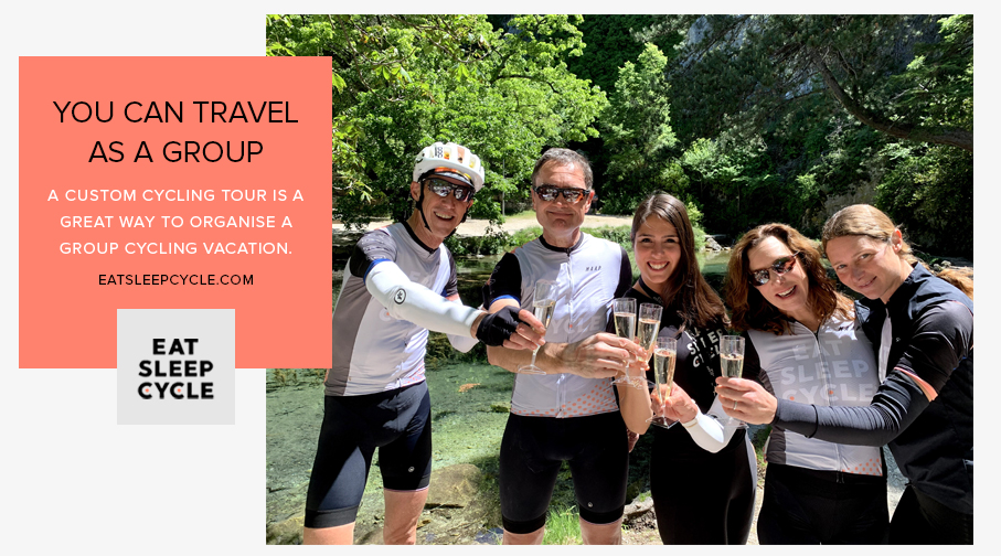 Custom Cycling Vacations for Groups - Eat Sleep Cycle