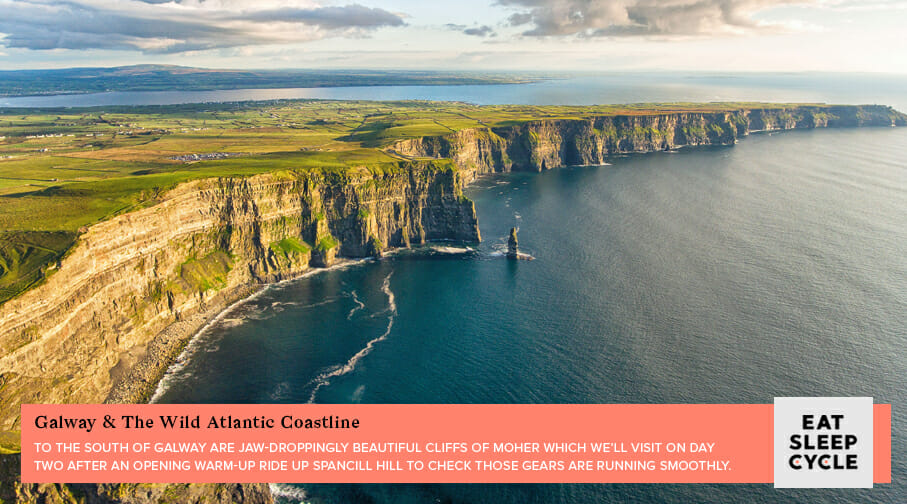 Cycling Tour of Ireland's West Coast - Cliffs of Moher - Eat Sleep Cycle