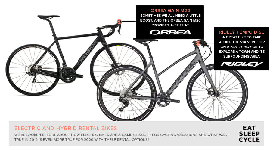 Electric Bike Rental - Orbea Bike Rental - Eat Sleep Cycle - Spain