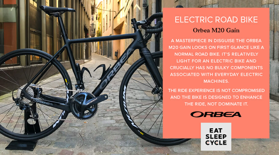 Electric Road Bike Orbea M20 Gain - Electric Bike Hire Girona