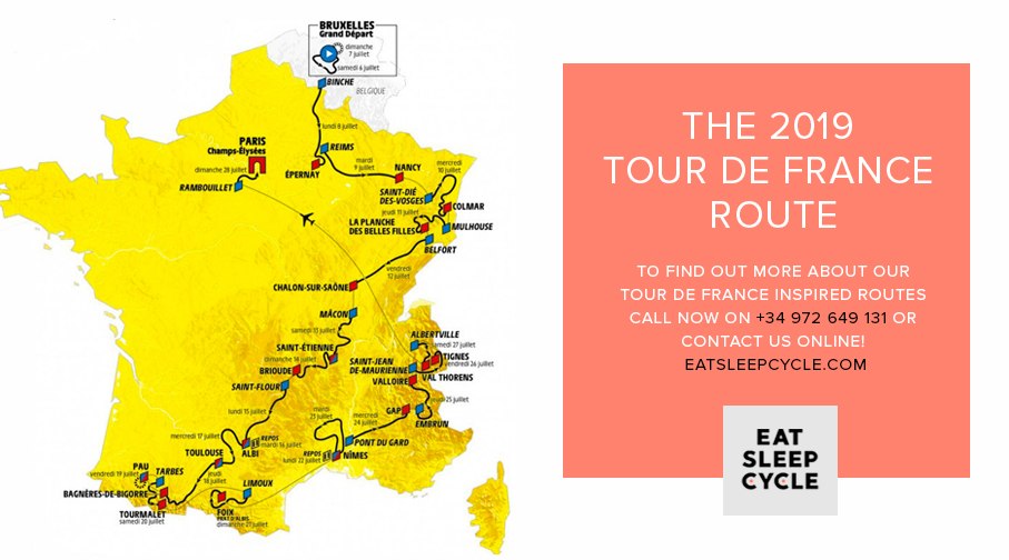 The 2019 Tour de France Route