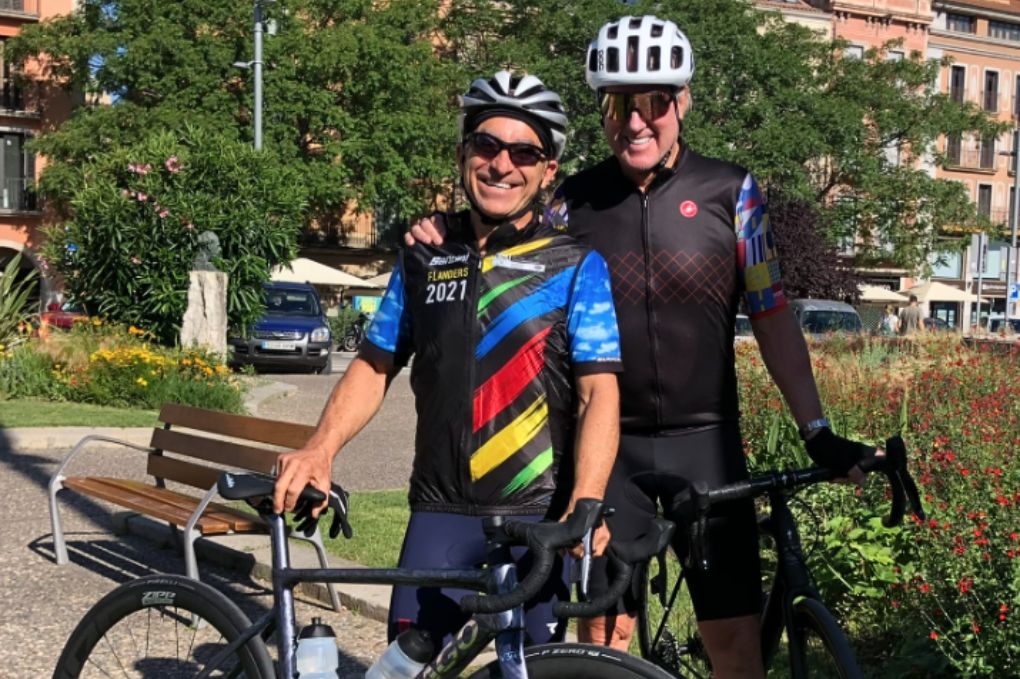 Steve with his Colnago Bike in Girona