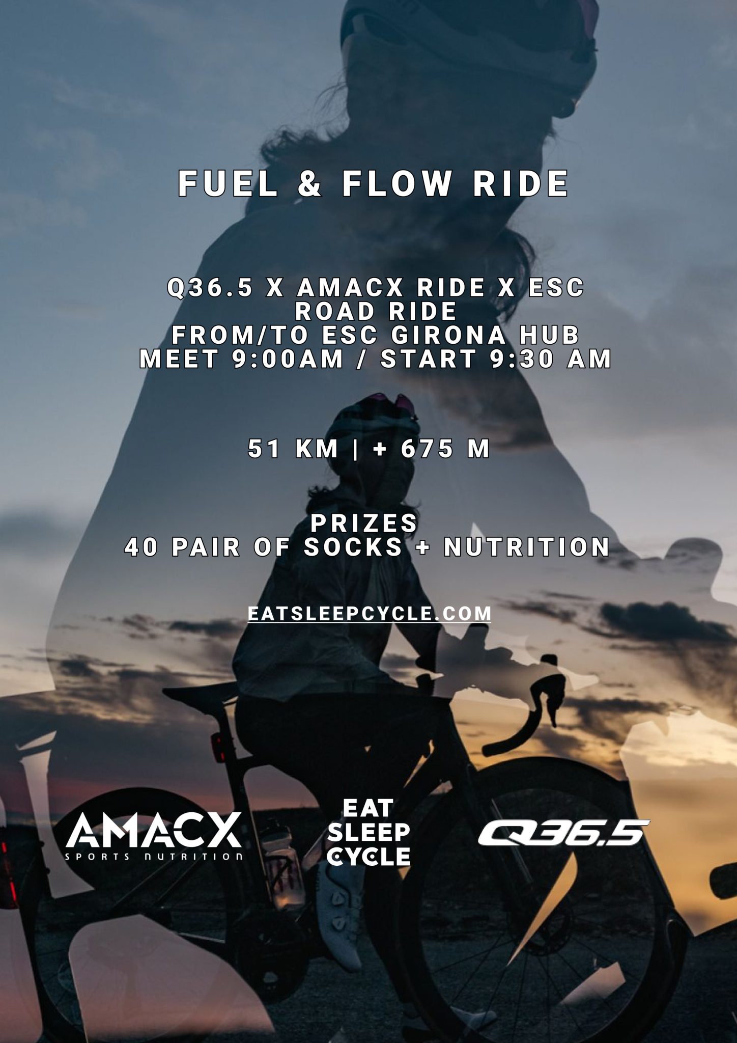 Fuel & Flow | Q36.5 x Amacx x Eat Sleep Cycle Ride